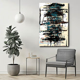 Painting by Numbers Abstract Art Black ShadeI